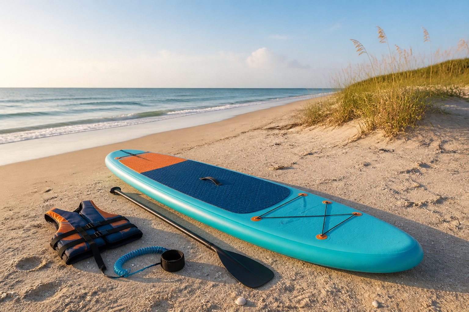 10-foot stand-up paddleboard rental package delivered on St. Simons Island near St. Simons Island